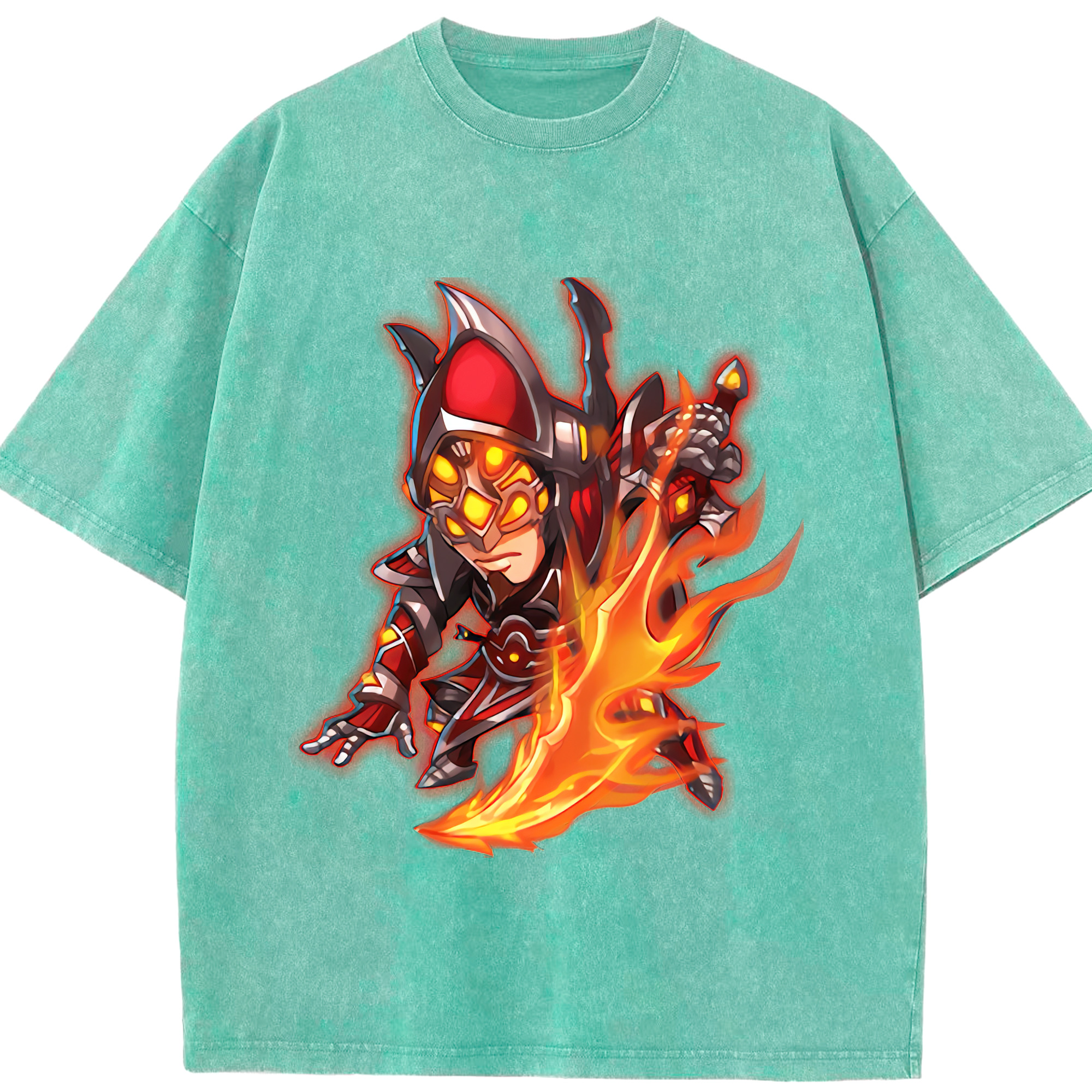 リーグ・オブ・レジェンド League of Legends LOL 綿100% ヴィンテージ風 半袖Tシャツ（フロントプリント）
